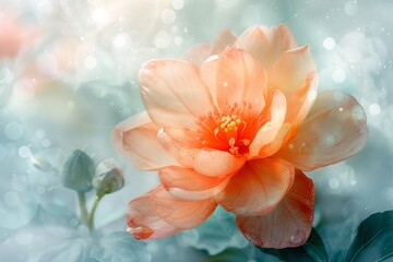 Embrace the ethereal and intricate qualities of watercolor paintings by presenting them in a new light through a wormseye view Showcase the delicate and translucent layers of colors blending 