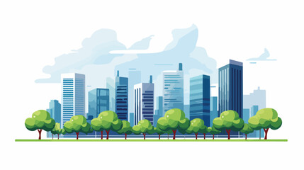 City urban view icon vector illustration graphic 2d - obrazy, fototapety, plakaty