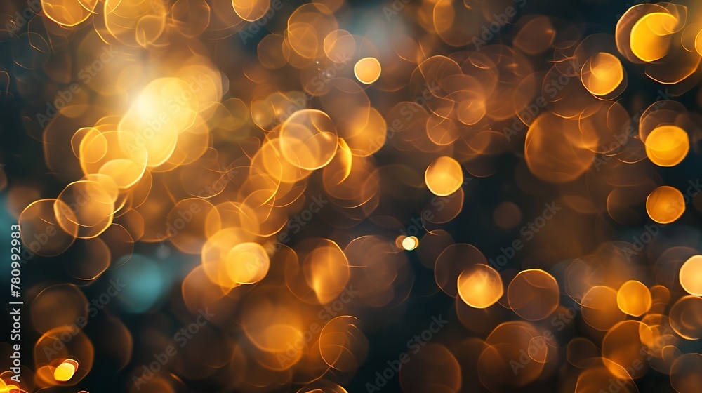 Aufkleber Generative AI : Fireworks with Abstract bokeh background