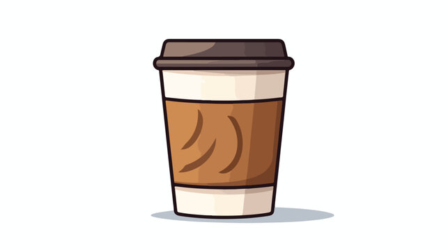 Coffee cup icon vector image on white background 2d