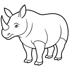 cartoon rhino
