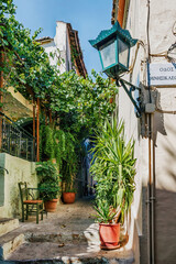 Typical street in the Plaka District