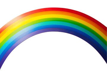 Obraz premium Sweeping arc of a rainbow isolated on transparent background