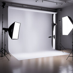 photo studio on a white background