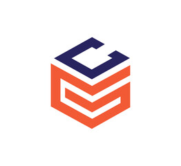 CG letter logo design vector template