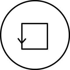 Arrow icon in a circle showing the concept of refresh, recycle or repeating"