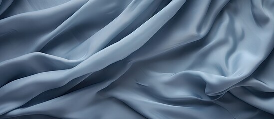 Obraz premium Blue fabric displaying a detailed and lengthy pattern, close-up shot