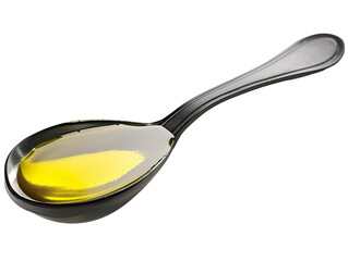 spoon with oil isolated PNG