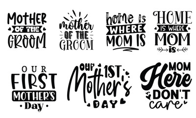 Mother's Day T-Shirt Design Bundle, EPS File