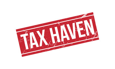 Tax Haven Rubber Stamp Seal Vector