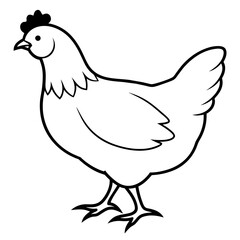 Fototapeta na wymiar hen and chicken