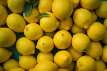 Fresh ripe Lemons as background