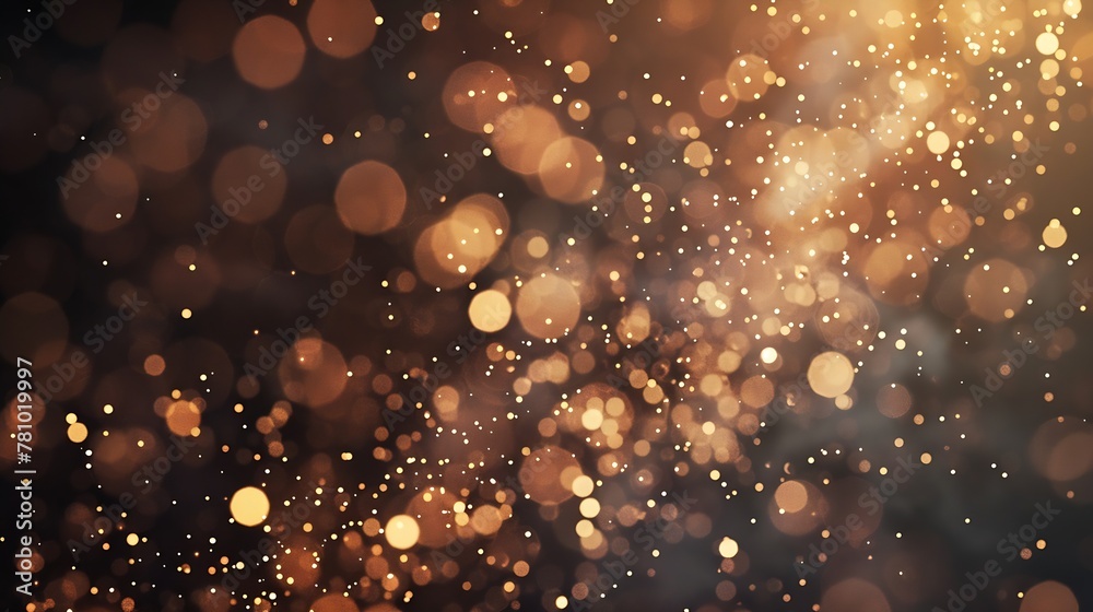 Poster Generative AI : Fireworks with Abstract bokeh background