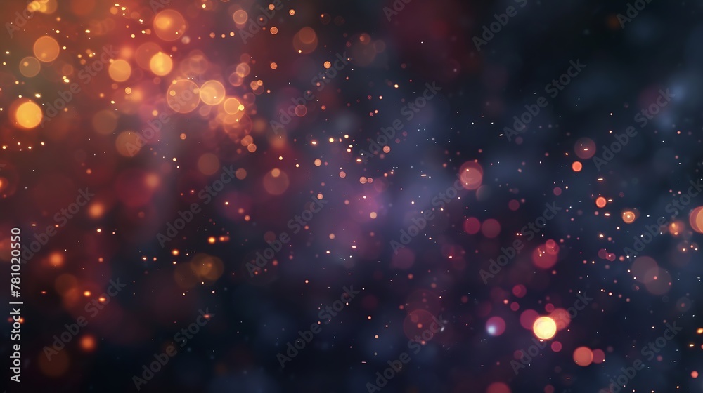 Aufkleber Generative AI : Fireworks with Abstract bokeh background
