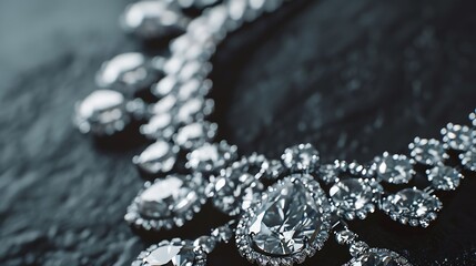 Generative AI : Beauty Jewelry Diamond Necklace Fashion