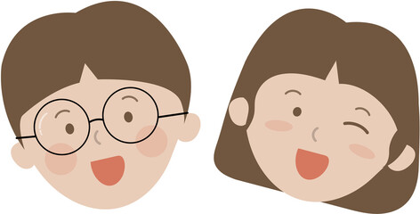 어린이날 웃는 어린이 얼굴