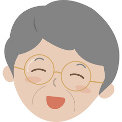 웃는 할아버지 얼굴