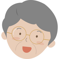 웃는 할아버지 얼굴