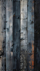 The image is a close up of a wooden plank with a black and white pattern. The wood grain is visible and the plank is slightly warped. Scene is somewhat somber and nostalgic, as the wood has aged