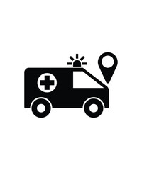 ambulance icon, vector best flat icon.