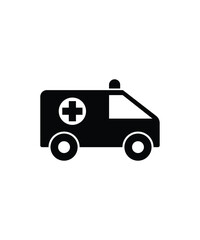 ambulance icon, vector best flat icon. © OmKumawat
