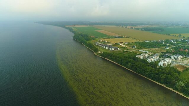 Bay Beautiful Landscape Puck Zatoka Krajobraz Aerial View Poland