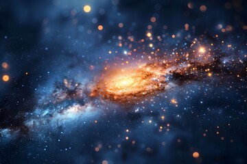 Mesmerizing Cosmic Landscapes Captivate the Imagination with Celestial Wonders and Stellar Mysteries of the Universe - obrazy, fototapety, plakaty