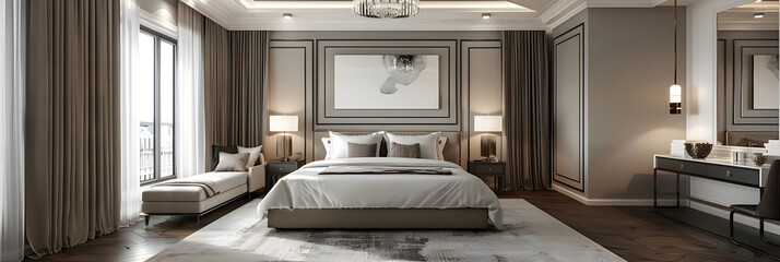 Opulence Meets Minimalism – Modernistic Master Bedroom Design
