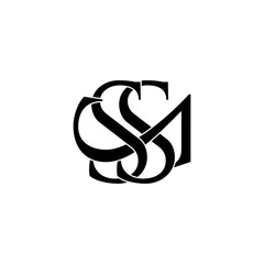 s2s lettering initial monogram logo design