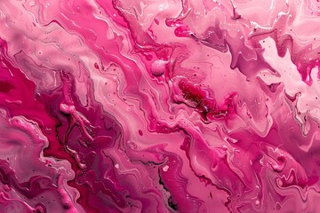 Abstract creative work of art depicting bright pink backdrop coated with acrylic paint and a rough texture shades of pink setting and space, Generative AI.