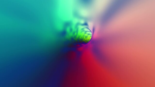 Abstract loop 3d blurred tunnel with fluorescent colors.