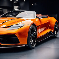 orange sports car