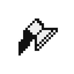 Indian weapon tomahawk pixel art style icon, cold steel arms, isolated vector illustration. Design for sticker, mobile app and logo. Game assets 8-bit sprite.