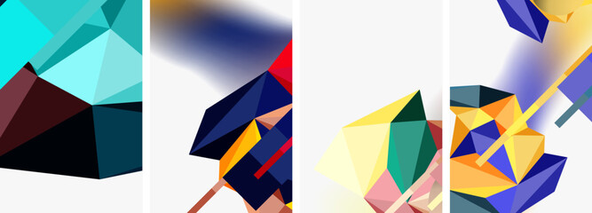 Minimal geometry. Circle, line and square design. Trendy techno business template for wallpaper, banner, background or landing