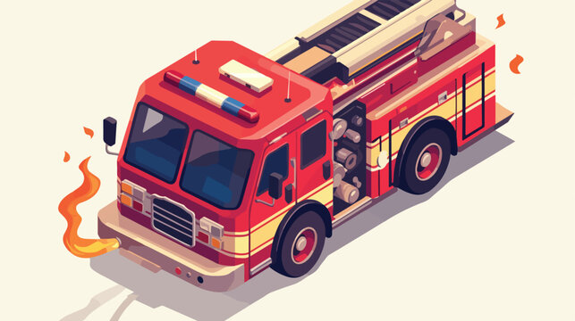 Fire department icon vector image with white backgr