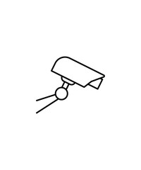 cctv camera icon, vector best line icon.