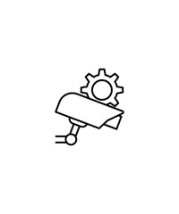 cctv camera icon, vector best line icon.