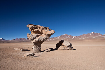 Salvador Dali Desert, also known as Dali Valley, is a tourist attraction in Bolivia