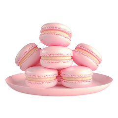 Obraz premium Many macarons on a plate