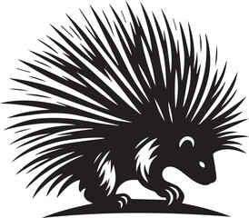 Porcupine Silhouette Design