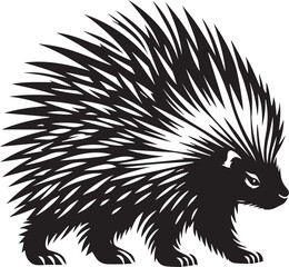 Porcupine Silhouette Design
