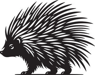 Porcupine Silhouette Design