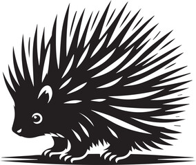 Porcupine Silhouette Design