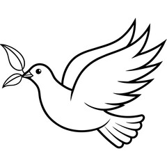 dove of peace vector