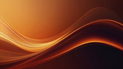 abstract dark orange wave lines background