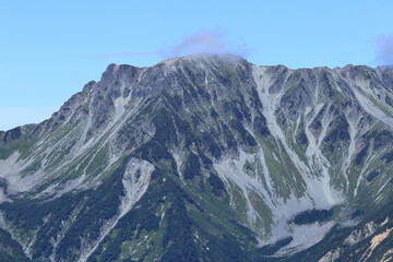 Fototapeta premium Mt.Minamidake seen from Mt.Chogatake