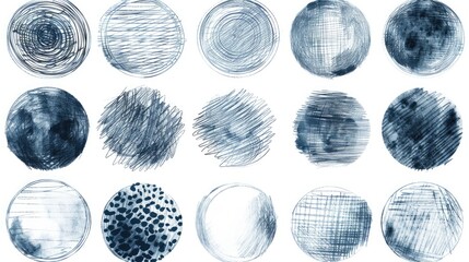 A collection of various circle shapes. Suitable for graphic design projects - obrazy, fototapety, plakaty
