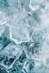 Obraz premium Detailed view of ice crystals, perfect for winter themes