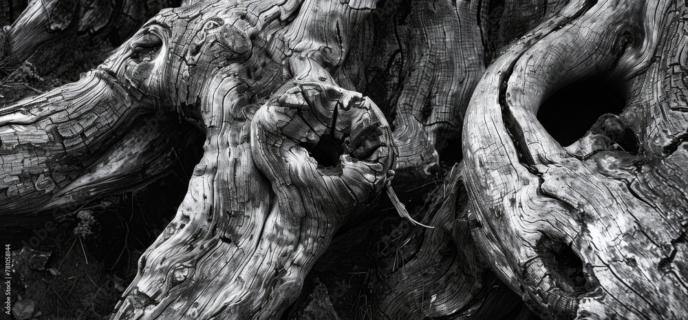 Poster a close-up shot of a tree trunk, suitable for nature themes