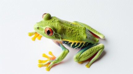Obraz premium Frog on a white background